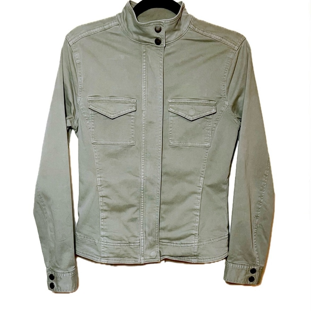 Liverpool Army Green Zip-Up Jean Jacket (XS)